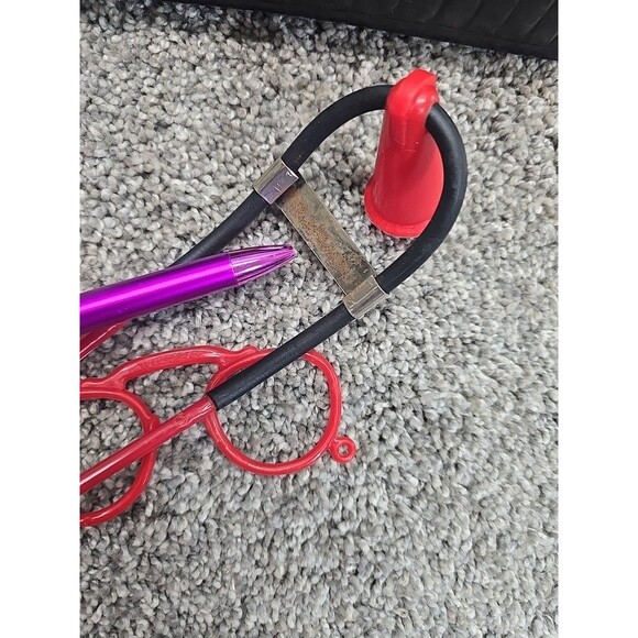 Vintage Transogram Doctor Nurse Medical Play Set Stethoscope Medicine Chest - Picture 12 of 16